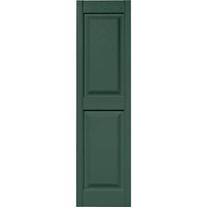 lot 192 image: Builders Edge 15W in. Raised Panel Vinyl Shutters
