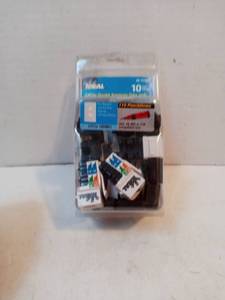 lot 212 image: Ideal Cat 5e Gigabit Keystone Data Jack. 10 Pack.