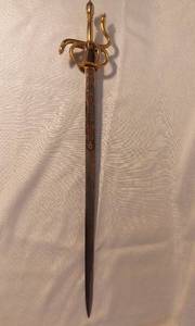 lot 1453 image: Replica of King Phillip II of Spain Sword Made in Toledo Spain Made with Toledo Steel
