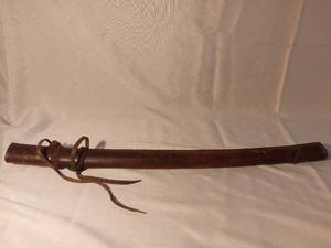 lot 1460 image: 29 Inch Leather Scabbard for Katana