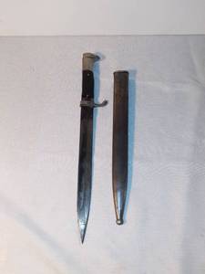 lot 1481 image: Metal Bayonet Knife with Metal Sheath