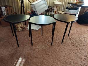 lot 6011 image: 3 Black Tables
