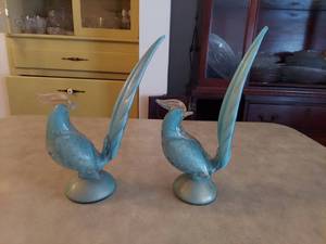 lot 6037 image: 2 Artglass Birds - Made in Italy