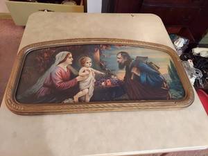 lot 6045 image: Vintage Holy Family Picture