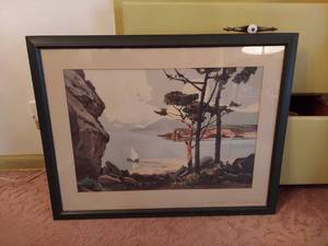 lot 6048 image: Framed Artwork - Lone Pines by Peri