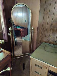 lot 6062 image: Chevel Mirror - Metal Frame