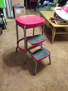 lot 6079 image: Red Cosco Stool