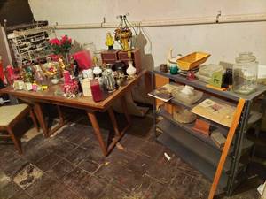 lot 6320 image: Shelf and Contents and Contents on Table