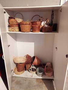 lot 6344 image: All Baskets in Cabinet