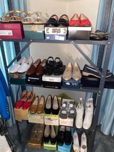 lot 6130 image: 18 pairs of womens shoes - Shelf Not Included