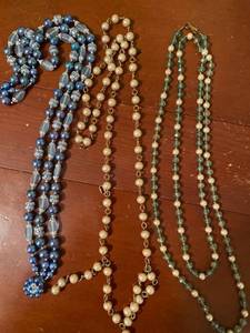 lot 6141 image: 3 large necklaces