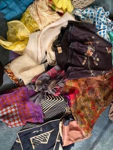 lot 6154 image: lot of scarves and headwraps