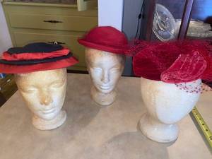 lot 6202 image: 3 Red Hats two are Innes