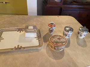lot 6213 image: jewelry tray and jars