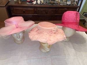 lot 6247 image: 3 pink hats