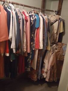 lot 6295 image: All clothing in basement closet