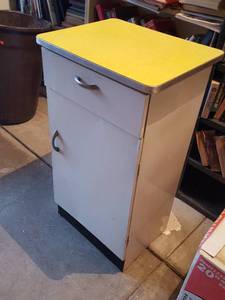 lot 6297 image: metal kitchen cabinet