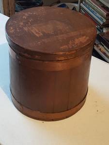 lot 6335 image: Wooden bucket , missing handle