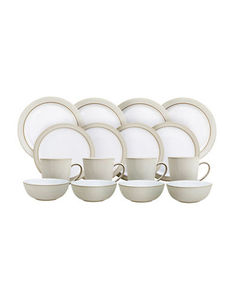 lot 10 image: Denby Natural Canvas Dinnerware Collection 16-Pc. Dinnerware Set, Service for 4