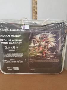 lot 57 image: Native American Mercy Luxury Mink Blanket