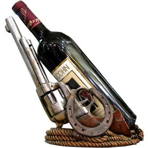 lot 67 image: Double Gun Wine Bottle Holder