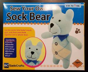 lot 101 image: Sew Your Own Sock Bear