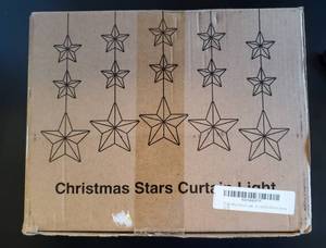 lot 114 image: Christmas Stars Curtain Light