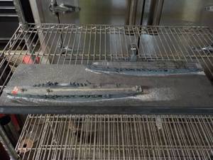 lot 218 image: Diorama of 2 Aircraft carriers  23 long x 7 wide