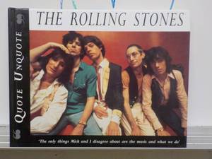 lot 221 image: The Rolling Stones Book Quote and unquote Printed in Italy