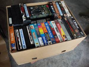 lot 231 image: large box of VHS tapes