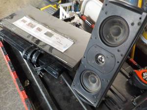 lot 248 image: 2 DVD players and center speaker