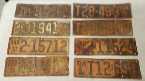 lot 509 image: 1930s License Plates - Kansas