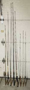 lot 526 image: 8 Fishing Poles  no reels