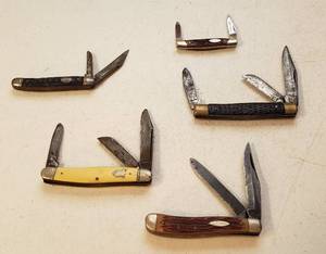lot 154 image: 5 Pocketknives  Camillus 29, Camillus 66, Sabre, Imperial and Winchester 2004 SS china