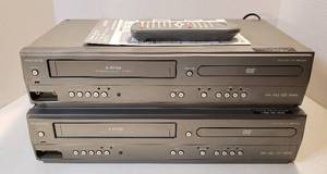 lot 166 image: 2 Magnavox DVD PlayerVCR MWD 2206 wone remote & manual  both work