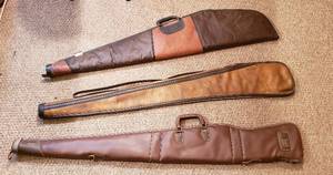 lot 182 image: 3 Soft Side Rifle Cases 52 in. Browning, 50 in. Tan, and 46 in. Allen Model 526  all zippers work
