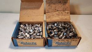 lot 190 image: 2 Boxes .44 SWC Gas Checks 250 gr. Bullets