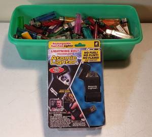 lot 197 image: Atomic Lighter As Seen on TV BulbHead.com and Numerous Disposal Lighters