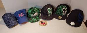lot 228 image: 6 Baseball Caps  Various Logos and US Judo Patch