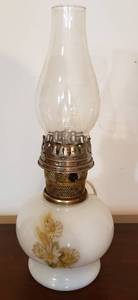 lot 271 image: Electrified Oil Lamp  16 in. tall  works