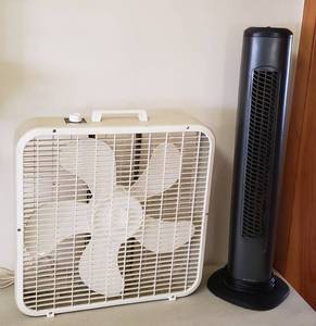 lot 360 image: Holmes Tower Fan and Lakewood 3 speed Box Fan