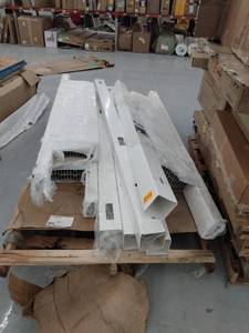 lot 27112 image: Gatehouse Arborley White Vinyl Privacy Fencing