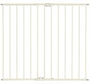 lot 27147 image: North States Tall Easy Swing and Lock Stairway Gate - Linen
