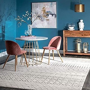 lot 27163 image: nuLOOM Moroccan Blythe Area Rug, 6 7 x 9, GreyOff-white