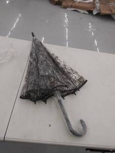 lot 27169 image: clear umbrella with flowers