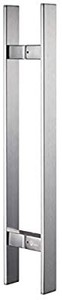 lot 27174 image: TOGU TG-6018 36 inches Solid Standoffs Heavy-Duty Commercial Grade-304 Stainless Steel Push Pull Door HandleBarn Door Pull HandleGlass Pulls, Full Brushed Stainless Steel Finish