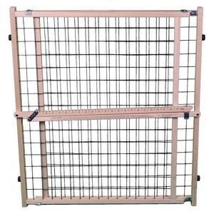 lot 27181 image: MyPet Extra Wide Wire Mesh Dog Gate - 29.5-50 - Brown