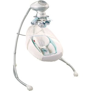 lot 27182 image: Fisher-Price Moonlight Meadow Deluxe Cradle and Swing ( Not Inspected )