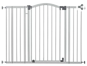 lot 27194 image: Summer Extra Tall & Wide Safety Baby Gate, Cool Gray Metal Frame �� Light ( Not Inspected )