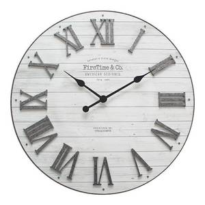 lot 27198 image: Firstime & Co. Emmett Shiplap Wall Clock ( Not Inspected )